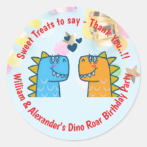 Twillingar Dino Roar Födelsedagsfest