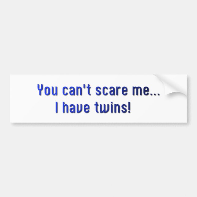 Twillingar-Du kan inte skrämma mig! Bildekal (Framsidan)
