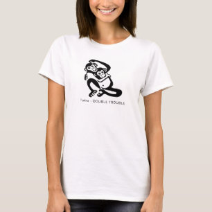 Twillingar - Dubbla-problem - Moderskap T Shirt