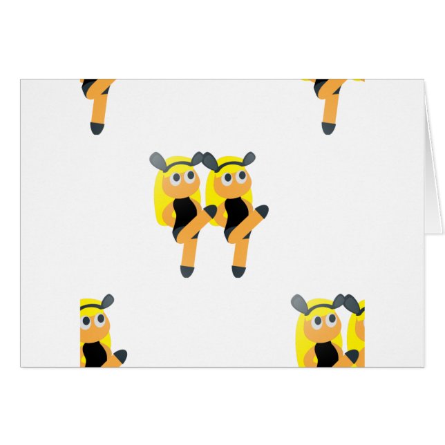 twillingar emoji hälsningskort (Framsidan Horizontal)