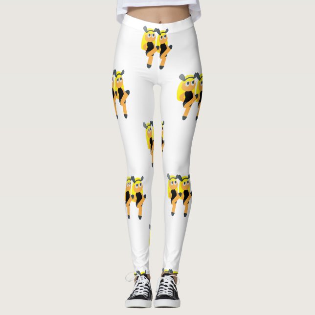 twillingar emoji-meddelanden leggings (Framsida)