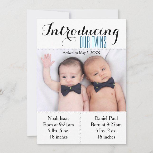 Twillingar Fågelannonsering med dubbla fack för fo Meddelande (Framsida)