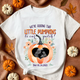 Twillingar Fall Pumpkin Gravid Announcement Sonogr T Shirt