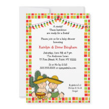 Twillingar-flicka, mexikanskt, Fiesta Baby Shower