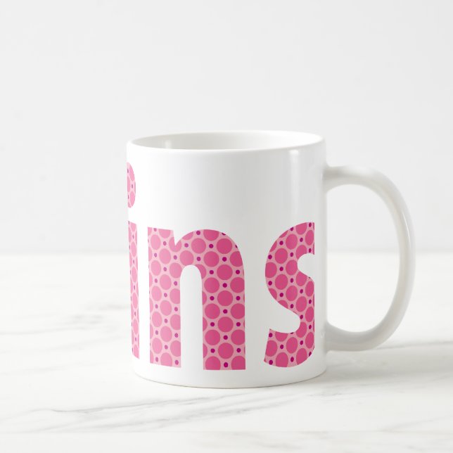 TWILLINGAR - flickor {rosa} Kaffemugg (Höger)