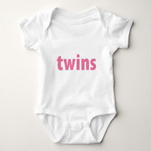 TWILLINGAR - flickor {rosa} T-shirt