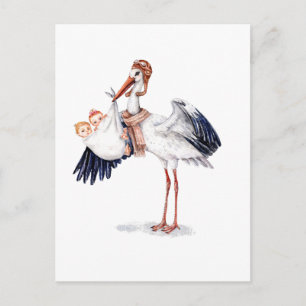 Twillingar för Aviator Stork-transport Vykort