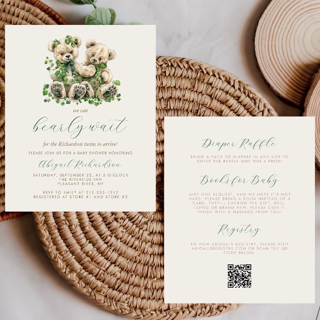 Twillingar för Grönt av budgetNallar QR-kod Babykl (Skapare uppladdad)