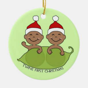TWILLINGAR FÖRSTA JUL JULGRANSPRYDNAD KERAMIK