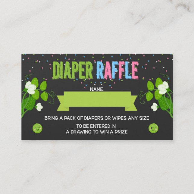 Twillingar Gender Upphävande 2 ärter i en Pod Förs Tilläggskort (Framsida)