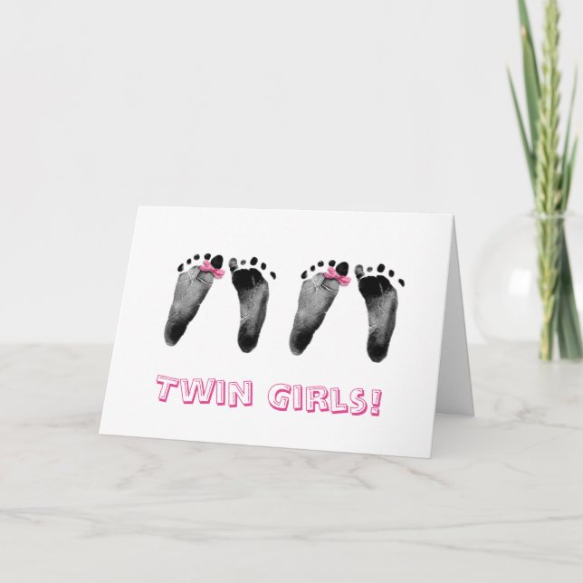 Twillingar Girls-Grattisar Kort (Framsida)