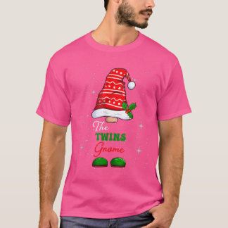 Twillingar Gnome-familjen matchande julklapp Pajam T Shirt