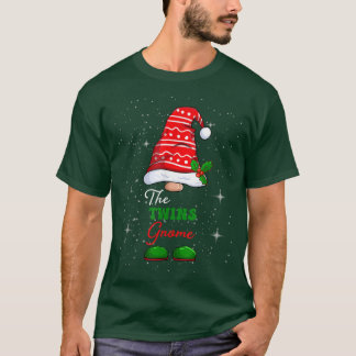 Twillingar Gnome-familjen matchande julklapp Pajam T Shirt