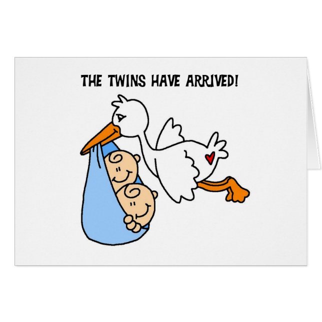 Twillingar har ankommit hälsningskort (Framsidan Horizontal)