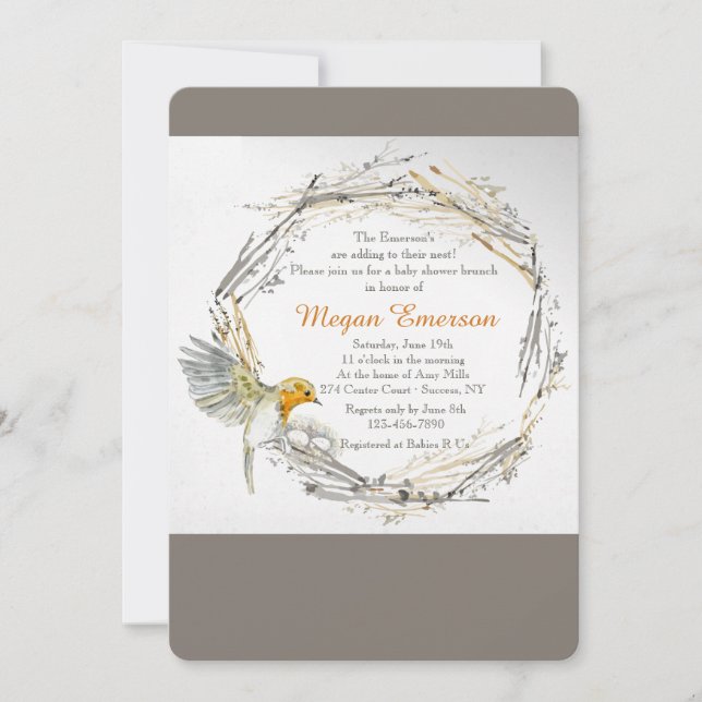 Twillingar i inbjudan till den senaste babyvisning (Framsida)