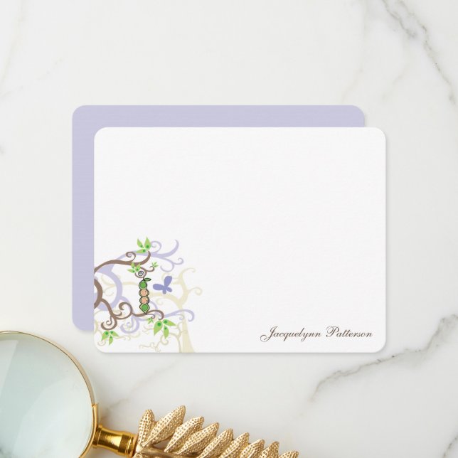 Twillingar i Lila i Pod i Cute Baby Tack Kort (Fram/Back In Situ)