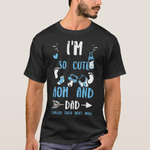 Twillingar jag är så kute Mamma och Pappa fördubbl T Shirt