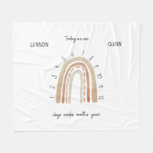 Twillingar Kön Neutral vattenfärg Regnbågsmilstolp