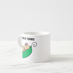 Twillingar Mamma-ärter i Pod-gåvor Espressomugg