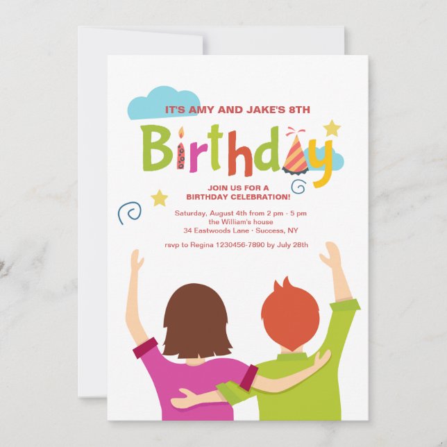 Twillingar med inbjudan (Framsida)