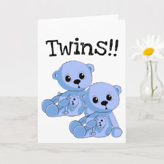 Twillingar Nallar Personlig Greeting Card Kort