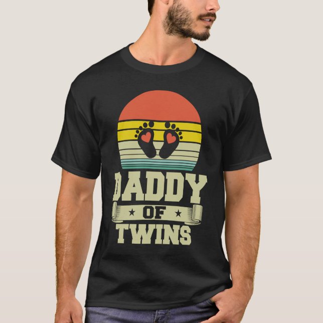 Twillingar Ny mamma gravid med två Spädbarn T Shirt (Framsida)