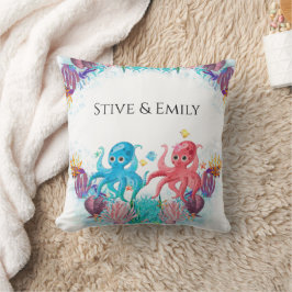 Twillingar Ocean Colorful baby's Octopus Dekorativ Kudde