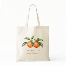 Twillingar Orange Baby Shower Tob Bag