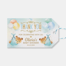 Twillingar Pojke Cute Bears Babyskor Presentetikett