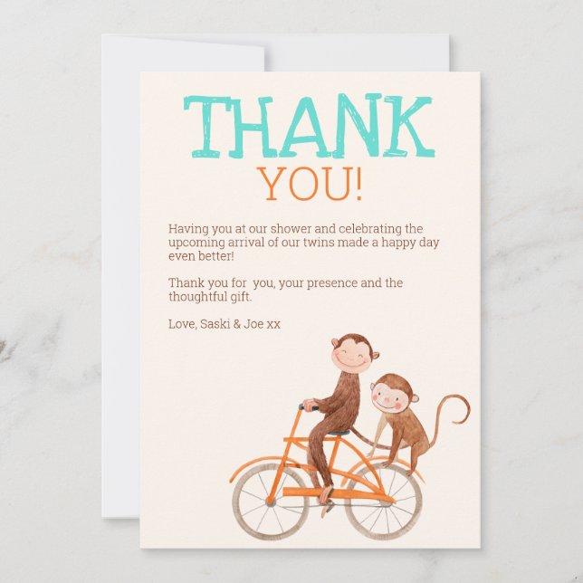 Twillingar Problem med Dubblan för babystövel i Cu Tack Kort (Framsida)