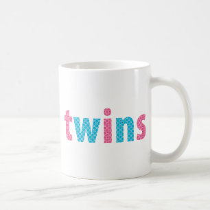 TWILLINGAR SAMLING - blandad {aqua + rosa} Kaffemugg
