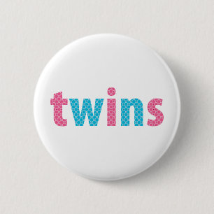 TWILLINGAR SAMLING - blandad {aqua + rosa} Knapp