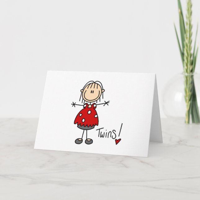 Twillingar som förväntas av Stick figur Meddelande (Framsida)
