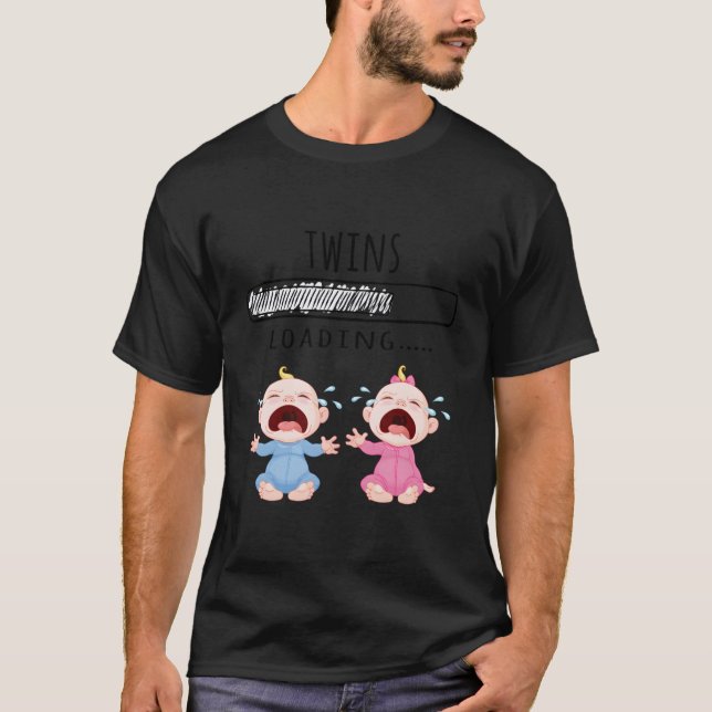 Twillingar som laddas t shirt (Framsida)