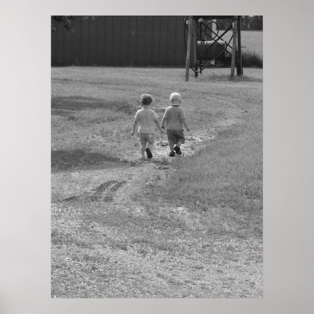 twillingar som poster svart och vitt (Framsidan)