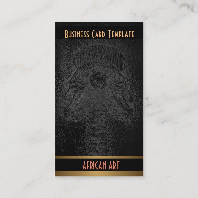 Twillingar Tribal African Art Visitkort (Framsida)