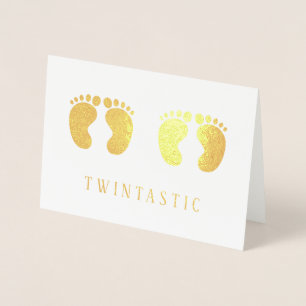 Twillingar Twintastic Funny Silver Folierat Kort