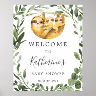 Twillingar Välkomstskylt för långsam babystölder Poster