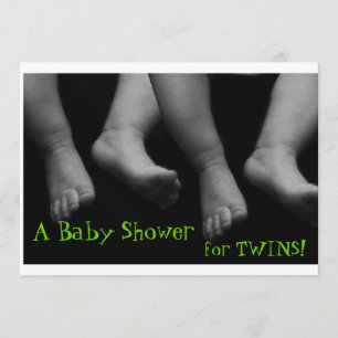 Twillingarbaby showerinbjudan inbjudningar