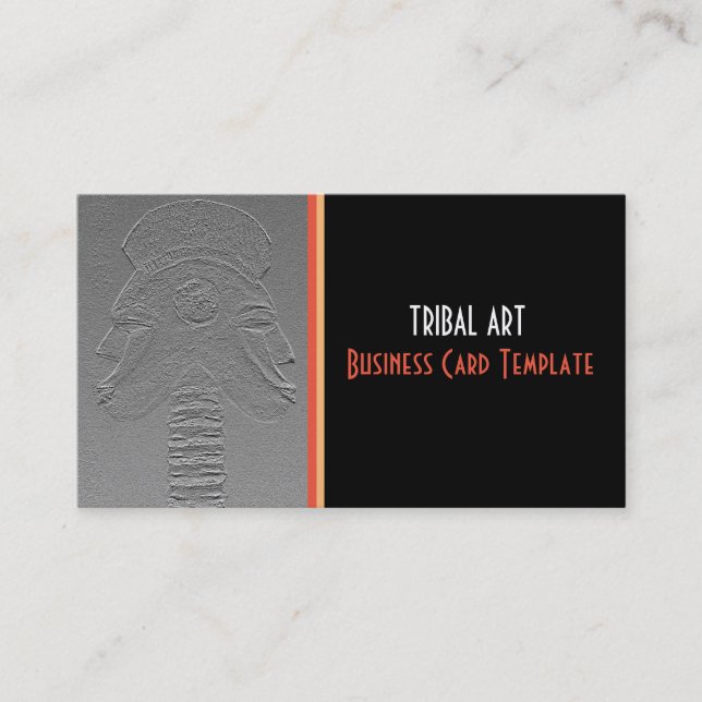 Twillingarna African Art Tribal Visitkort (Framsida)