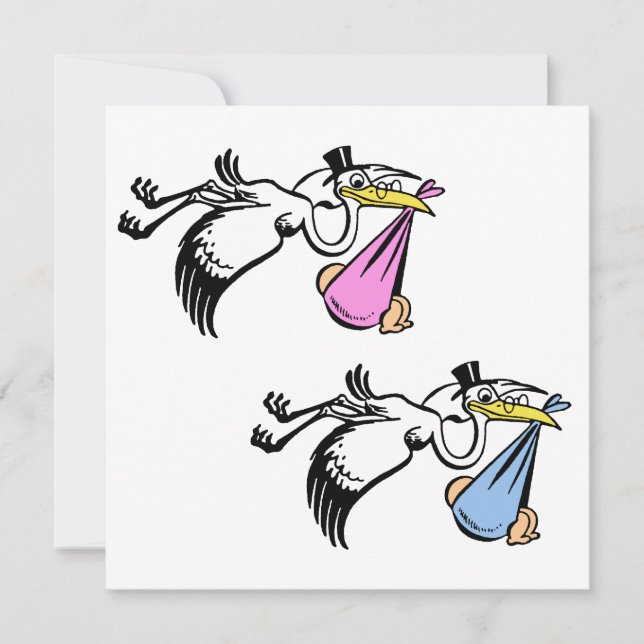 Twillingarna nyfödd bebis meddelande (Framsida)