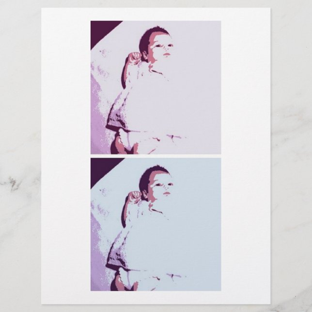 Twillingarna nyfödd bebis reklamblad (Framsidan)