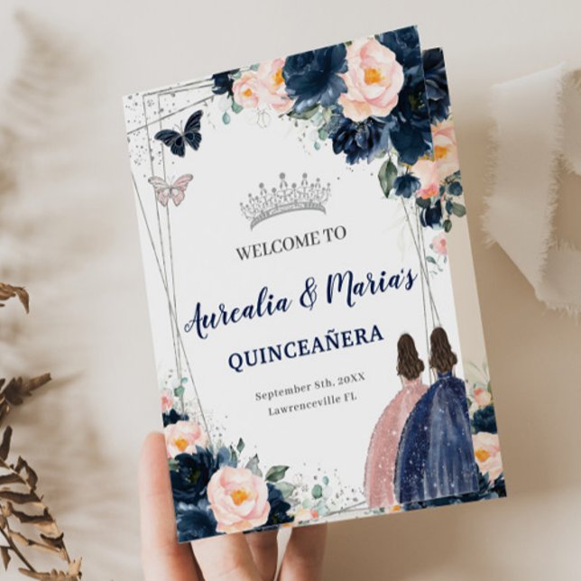 Twillingarna Princess Quinceañera,  Blommigt Program (Skapare uppladdad)