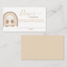 Twillingars Nalle och regnbågsformat ryggstödskort Tilläggskort