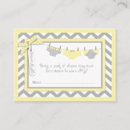 Twillingars Tie Tutu Diaper Raffle Biljett Tilläggskort