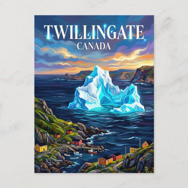 Twillingate Kanada Vykort (Framsida)