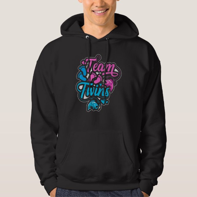 Twillinglaget för ett fiske   hoodie (Framsida)