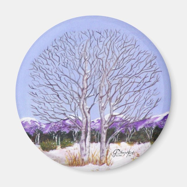 Twin Aspen Magnet (Framsidan)