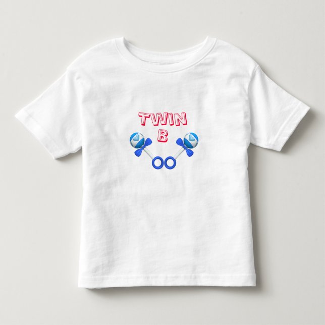 Twin B Boy/Boy T Shirt (Framsida)