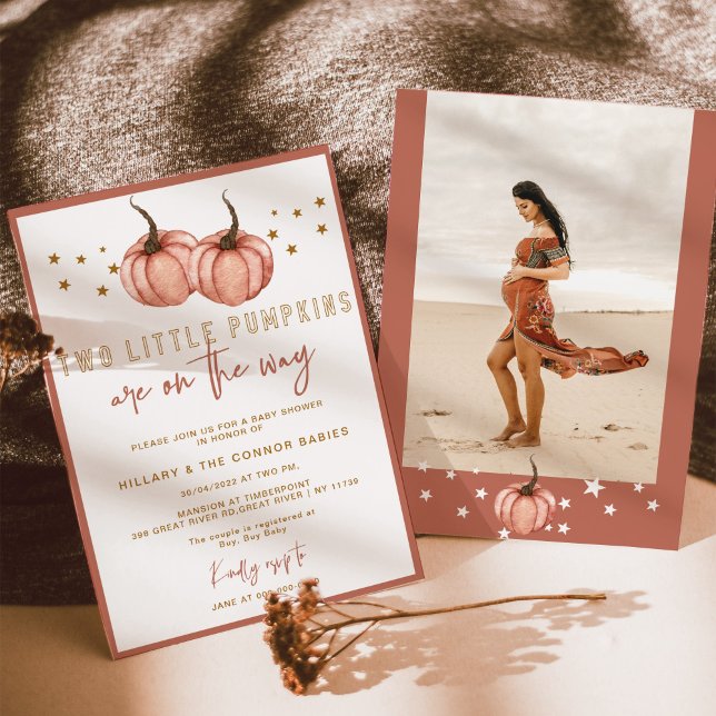 TWIN Baby Shower är på väg. Inbjudningar (Skapare uppladdad)